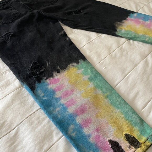 🗣️ Free Speech Jeanies – Bold Striped Revival (30" Waist) - Picture 10 of 16